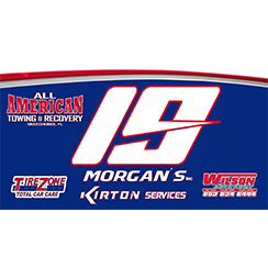 Race car decals designed and fabricated at Custom Graphics and Signs