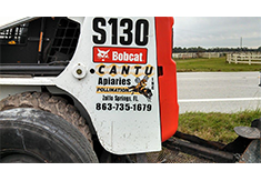 Equipment decal designed by Custom Graphics and Signs