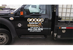 Truck door decal designed by Custom Graphics and Signs