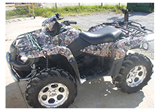 ATV wrap designed by Custom Graphics and Signs