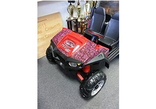 Specialty child's toy wrap by Custom Graphics and Signs