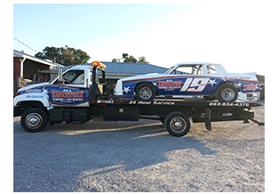 Race car and truck wrap by Custom Graphics and Signs