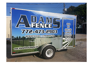 Full trailer wrap  designed by Custom Graphics and Signs