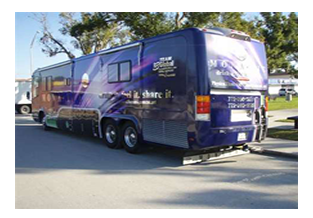 Bus wrap designed by Custom Graphics and Signs