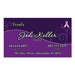 Business card designed by Custom Graphics and Signs