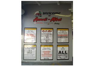 Indoor sign designed by Custom Graphics and Signs