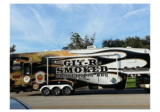 Full trailer wrap by Custom Graphics and Signs